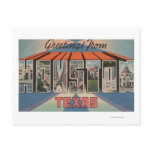 Houston, Texas - Large Letter Scenes Postcard