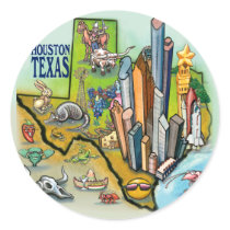 Houston TX Sticker