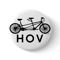 HOV Tandem Bicycle Pin