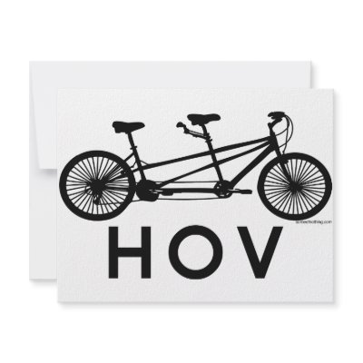 HOV Tandem Bicycle Invite by slagathor