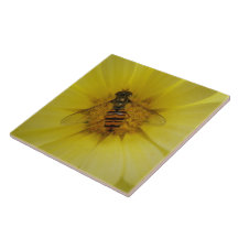Hoverfly on a Marigold Tile