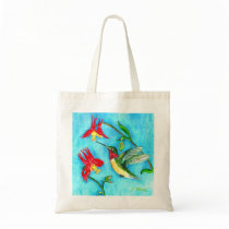 Hovering Hummer Tote Bag