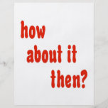 How About It Then? Full Color Flyer