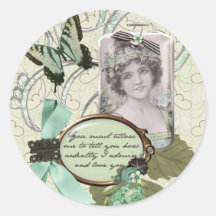 How Ardently I Love You! Round Stickers