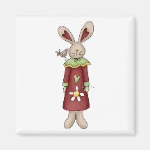 How Does Your Garden Grow · Bunny Fridge Magnets