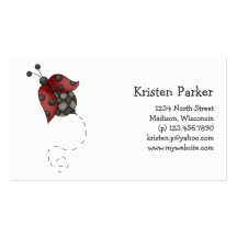 How Does Your Garden Grow · Ladybug Business Card Templates