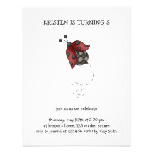 How Does Your Garden Grow · Ladybug Personalized Invite