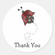 How Does Your Garden Grow · Ladybug Round Sticker