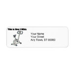 How I Roll (Exercise Bike) Return Address Label