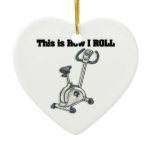 How I Roll (Exercise Bike) Christmas Tree Ornaments