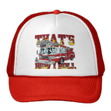 How I Roll Fire Truck Mesh Hat