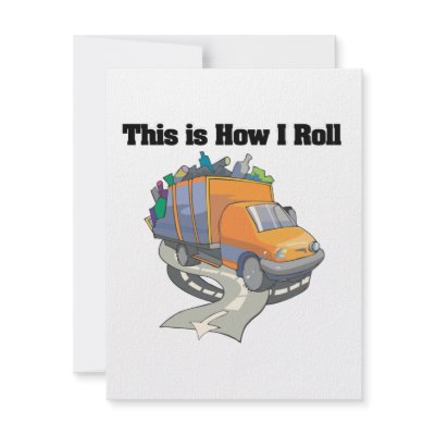 How I Roll (Garbage Truck) Personalized Invite by doonidesigns