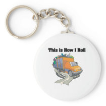 How I Roll (Garbage Truck) Key Chain