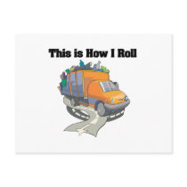 How I Roll (Garbage Truck) Postcards