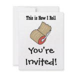 How I Roll Mail Packing Tape Custom Invitation