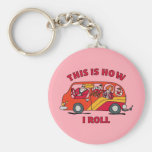 How I Roll Mom Minivan Key Chains