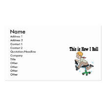 How I Roll Office Chair Business Cards