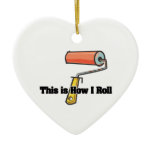 How I Roll (Paint Roller) Christmas Tree Ornaments