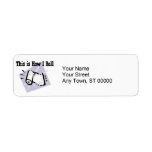 How I Roll Paper Towels Return Address Labels