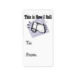 How I Roll Paper Towels Personalized Address Label