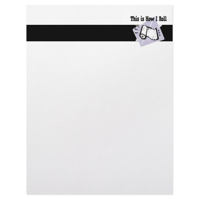 How I Roll Paper Towels Letterhead Design by doonidesigns