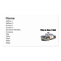 How I Roll (Police/Cop Car) Business Card