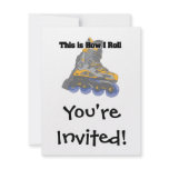 How I Roll (Roller Blades/Inline Skates) Personalized Announcement