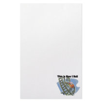 How I Roll (Roller Coaster) Personalized Stationery