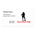 How I Roll Roller Derby Girl Business Card Templates