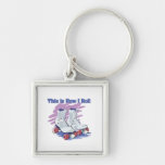 How I Roll (Roller Skates) Key Chain