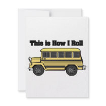 How I Roll (School Bus) Invite