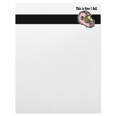 How I Roll Tape Custom Letterhead by doonidesigns