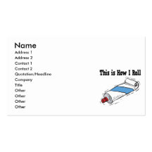 How I Roll Toothpaste Tube Business Card Templates