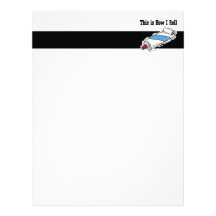 How I Roll Toothpaste Tube Letterhead Design