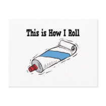 How I Roll Toothpaste Tube Postcard