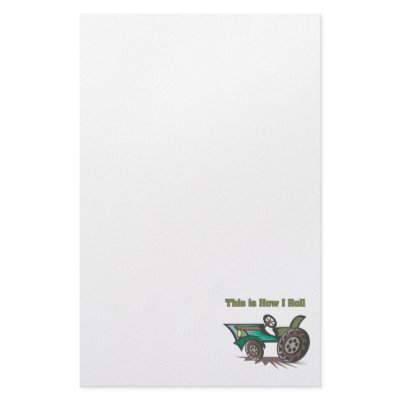 How I Roll (Tractor) Custom Stationery by doonidesigns