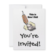 How I Roll (Vacuum Cleaner) Custom Invites