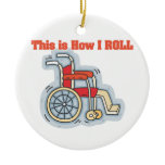 How I Roll (Wheelchair) Christmas Tree Ornaments