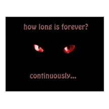 how long is forever? post card