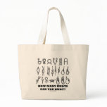 How Many Knots Can You Knot? Canvas Bag