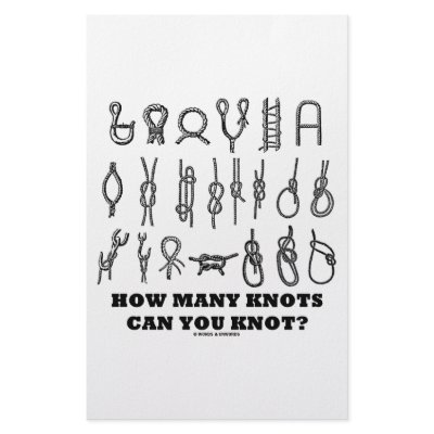 How Many Knots Can You Knot? by wordsunwords