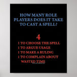 How Many Players to Cast a Spell Posters