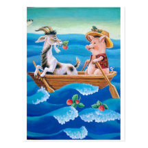 "How many strawberries grow in the sea?" Post Card