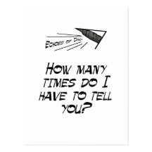 How many times? post card