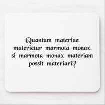 How much wood would a woodchuck chuck if..... mouse pads