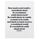 How Much Wood Would A Woodchuck Chuck Twister flyers