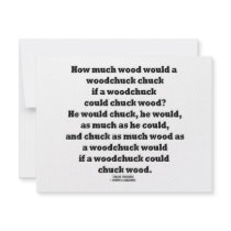 How Much Wood Would A Woodchuck Chuck Twister