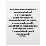 How Much Wood Would A Woodchuck Chuck Twister letterhead