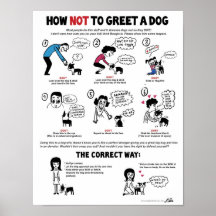 How Not To Greet A Dog (11" x 14") Kid-Friendly Posters