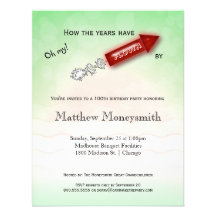 How The Years Have Flown By - Milestone Birthday Invitations
